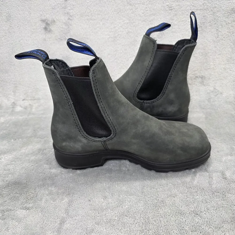 Blundstone Kids Gray Boots Tasmania Australia Suede Size 3 1/2
